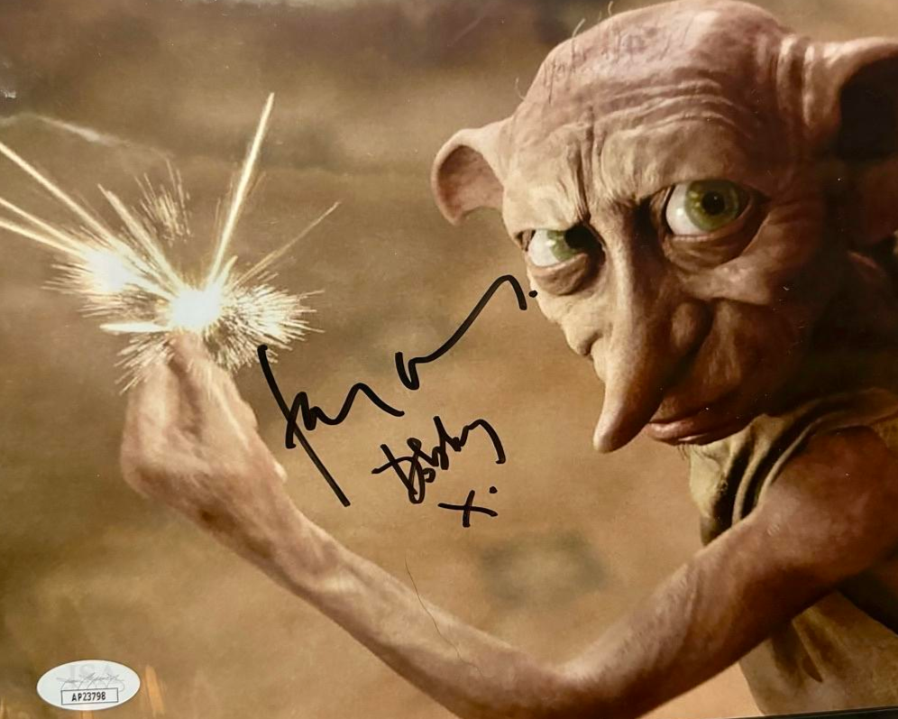 Toby Jones as Dobby Signed 8x10 Photo (Harry Potter) - JSA COA